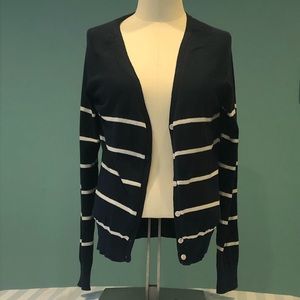H&M striped cardigan sweater
